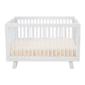 babyletto Hudson 3 in 1 Convertible Crib with Toddler Rail, White 