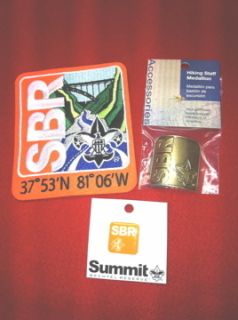 SBR Summit Bechtel Reserve Lot Patch Hiking Medallion Pin