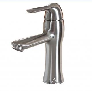   Short Brushed Nickel Finish Bathroom Faucet for Sink,Vanity M023