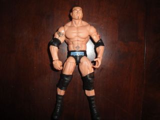 Mattel Elite Batista wwe wrestling figure Blue wrestling gear