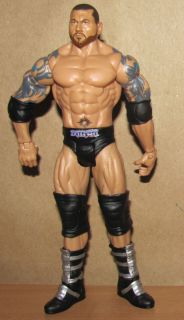 Batista WWE RARE Mattel Basic Style Wrestling Figure WWF Black Gear 
