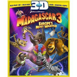 MADAGASCAR 3 Europes Most Wanted 3D (Blu ray 3D + Blu Ray + DVD + DC 