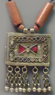 Metal Jewelry Southasian Prayer Amulet Bauxite Handmade Original 