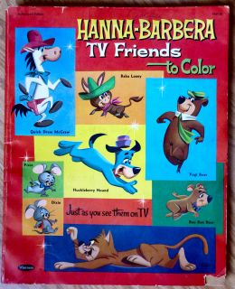 Hanna Barbera TV Friends to Color 1167 59 VG