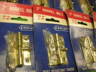 16 Brass Window Panel Door Lock Security Barrel Bolt 2