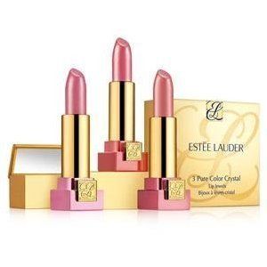 Estee Lauder 3 Pure Color Crystal Lip Jewels Lipsticks Pop up Mirror 8 