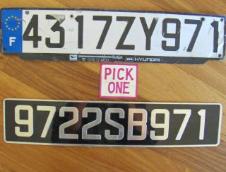 St Barts St Barthelemy License Plate Tag Low Shipping Pick One 1980S 