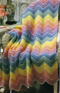 Easy Ripple Crochet Patterns Beginners Afghans Stripes