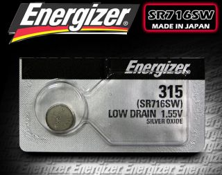 10 PC Energizer Watch Batteries SR716 SP315 SR716SW 315