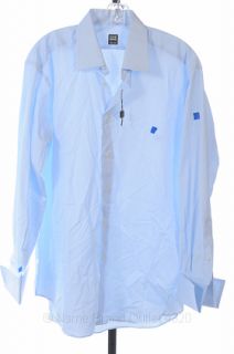 Ike Behar 16 Light Blue Pointed Spread Collar Button Dress Shirt NWD $ 