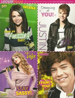   Locker Posters for One Direction 1D Justin Bieber Big Time Rush