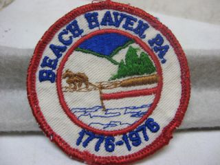 Vintage Beach Haven Boy Scout Patch Bicentennial 1976