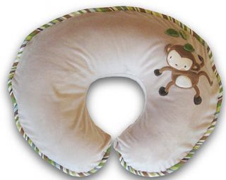 Boppy Feeding Infant Support Pillow with Luxe Slipcover Monkey Around 