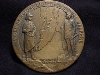 Bayonne Bridge 1931 3 inch Bronze Dedication Medal by Julio Kilenyi 