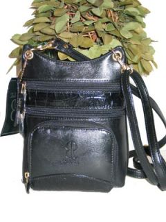 belle rose leather like mock croc shoulder purse small and