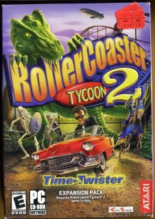 New SEALED Rollercoaster Tycoon 2 Time Twister PC Video Game 2003 