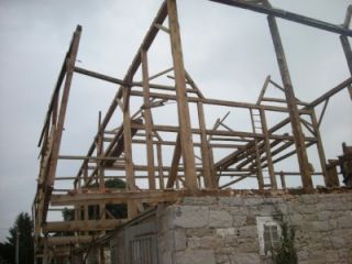 Antique Reclaimed Post and Beam Timber Frame Amish Barn 35 x 75 