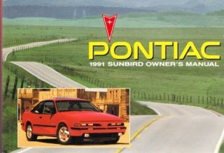 1991 91 Pontiac Sunbird Owners Manual Mint