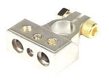 Platinum Chrome Gold Plated Battery Cable Terminals Pair 4 Ice Audio 