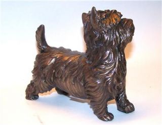 Beauchamp Bronze West Highland White Westie Terrier Dog Sculpture 