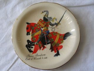 Vintage Thomas Beauchamp Earl of Warwick Horse & Knight Plate