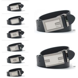 New Black Mens Business Casual Dress Leather Belts
