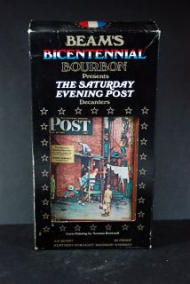 Jim Beams Bicentennial Bourbon Saturday Evening Post Decanter Normal 