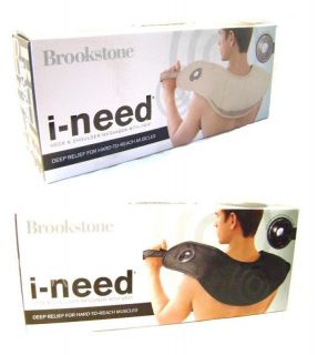 Brookstone Ineed Heated Neck Shoulder Massager with Original Box 