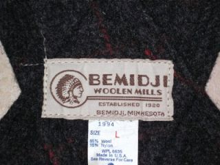 Vintage Bemidji Woolen Mills Wool Overalls Bib Pants Mens Large