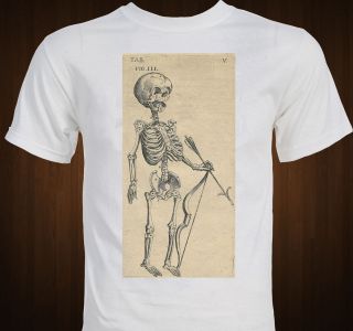   Anatomical Art Skeleton Anatomy Gaspard Bauhin T Shirt