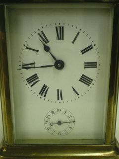 VINTAGE FRENCH DUVERDRY AND BLOQUEL/BAYARD CARRIAGE ALARM CLOCK, COMES 