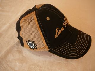 Ben Hogan Peaked Golf Cap Hat Black Mesh Side Quality Tour Authentic 