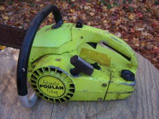 Vintage Beaird Poulan 25DA Top Handle Arborist Chainsaw Chain Saw 14 