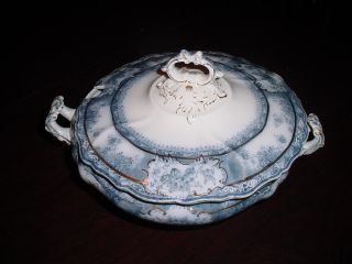 Vintage Antique Wedgwood Phoebe with Gold RARE Covered Soup Tureen