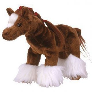 TY Beanie Baby   HOOFER the Clydesdale Horse (6 inch)   MWMTs