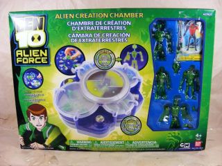 Ben 10 Alien Force Creation Chamber w 4 Figures Blue
