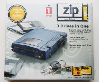 Iomega Zip 100 Parallel Port DRIVE10012 New SEALED in Box
