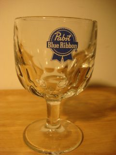 Pabst Beer Glass Blue Ribbon Original Schooner VINTAGE12 oz Old 