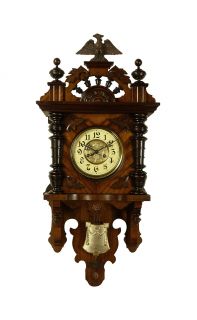 Antique Gustav Becker Free Swinger Wall Clock at 1900