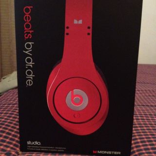 Beats by Dr Dre Studio Headphones Red Real