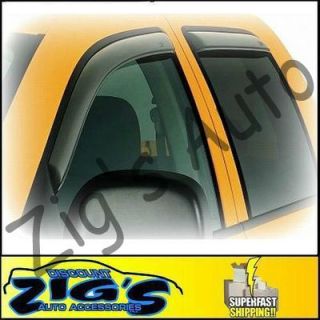 Trail FX Inchannel Rainguards for 2007 2012 Silverado Sierra Crew Cab 