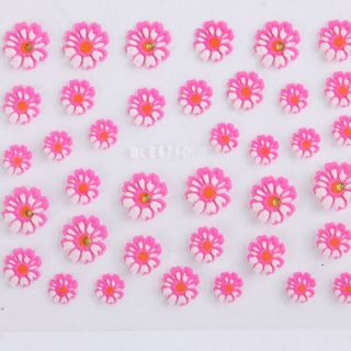 New 12 Sheets 3D Colorful Nail Art Manicure Decal Stickers Tips DIY 