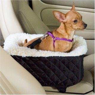 Car SUV Center Console Large Dog Bed Black Booster Seat