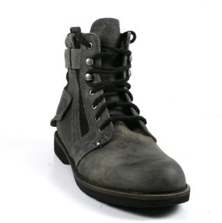Bed Stu Mens System Black Greenland Stone Washed Boots Leather 10 yr 
