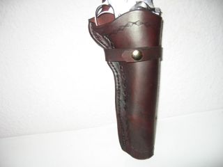 Western Leather Gun Holster for Ruger Single Six .22 Cal revolver 