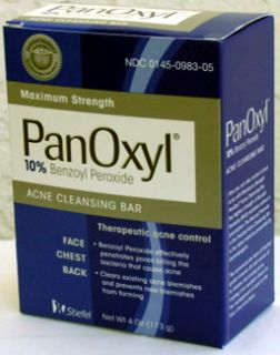 Panoxyl Bar 10% Acne Wash Maximum Strength 4 oz~Exp.Date~August 2014
