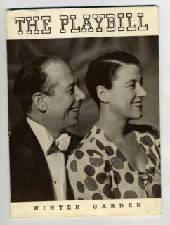 show is on playbill bert lahr beatrice lillie 1937