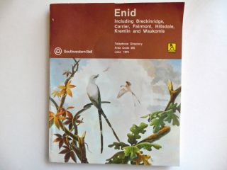   1975 Enid Oklahoma Southwestern Bell Telephone Co Directory Old