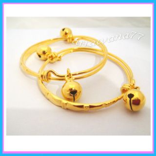 22K 23K Thai Baht Gold GP Jewelry Baby Set Anklet Bell