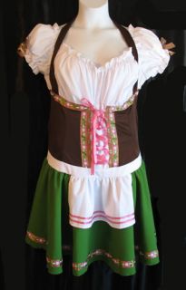 Leg Avenue German Beer Girl Peasant Gretchen Sexy Costume Dress 14 16 